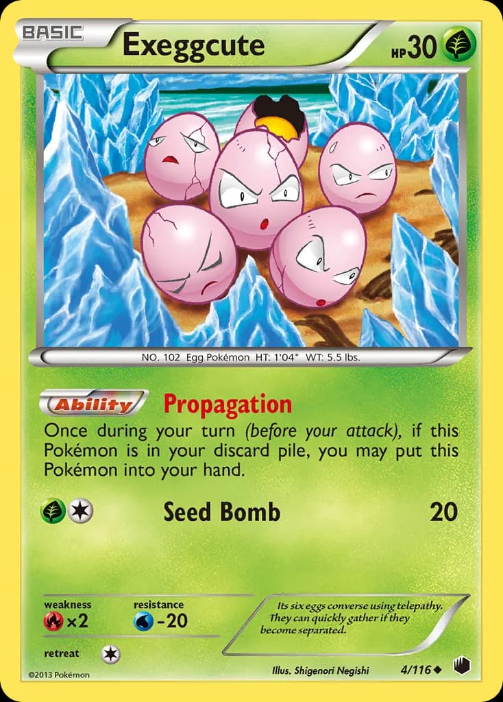Exeggcute — Plasma Freeze 4 Pokémon card