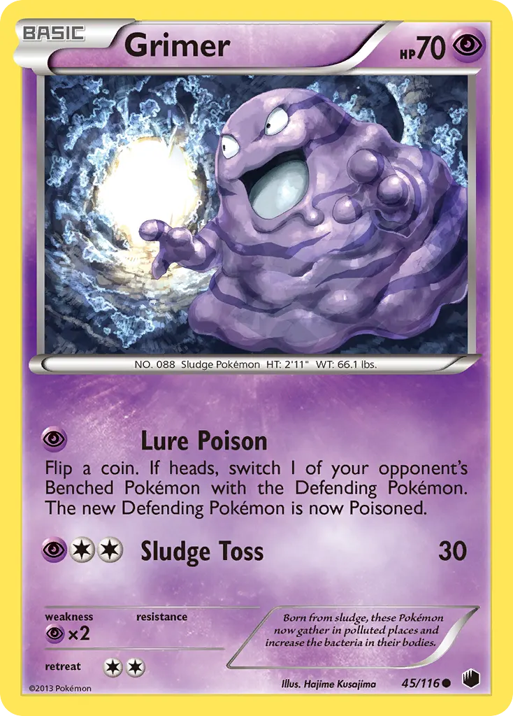 Grimer — Plasma Freeze 45 Pokémon card