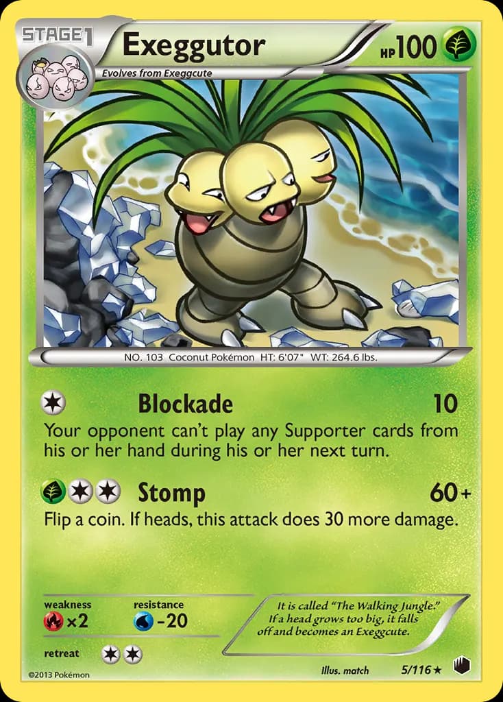 Exeggutor — Plasma Freeze 5 Pokémon card
