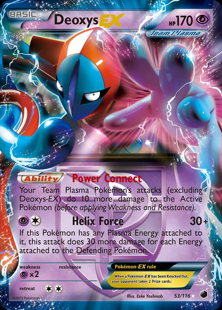 Deoxys-EX — Plasma Freeze 53 Pokémon card