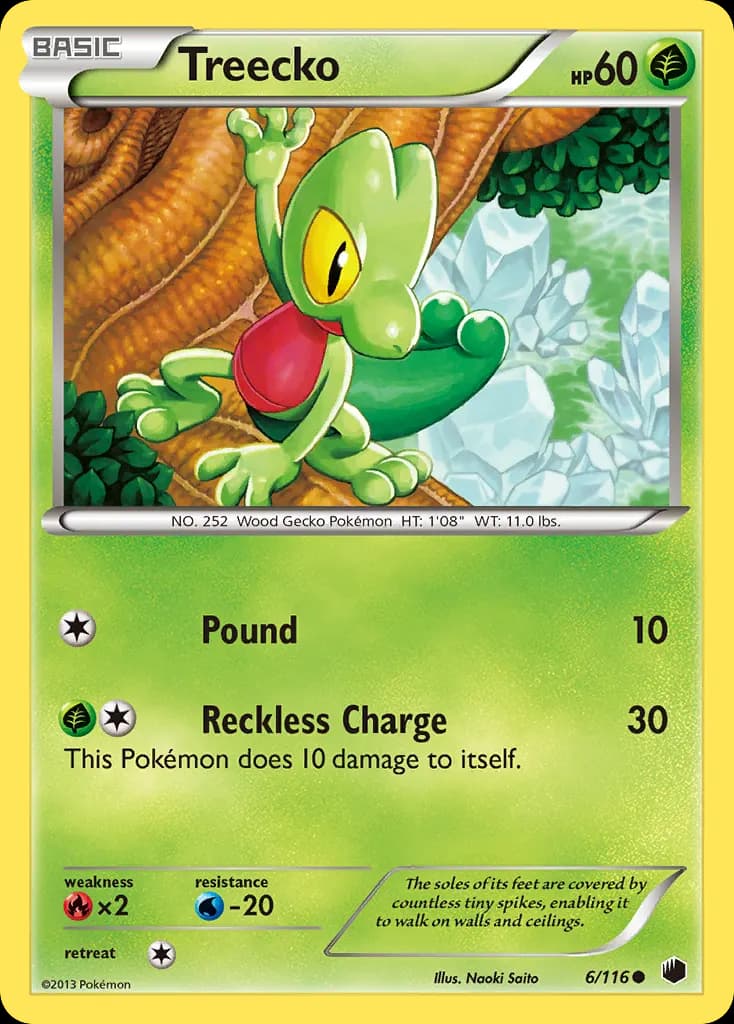 Treecko — Plasma Freeze 6 Pokémon card