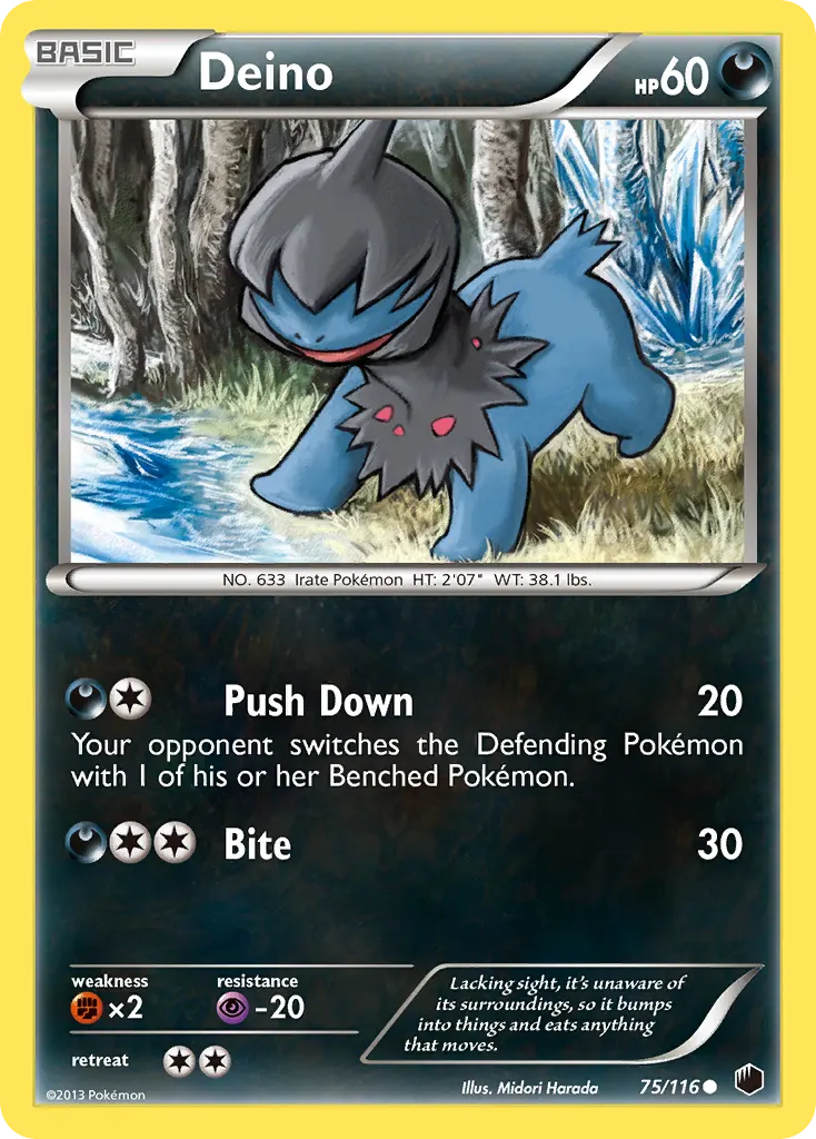Deino — Plasma Freeze 75 Pokémon card