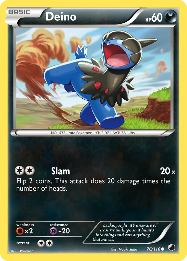 Deino — Plasma Freeze 76 Pokémon card