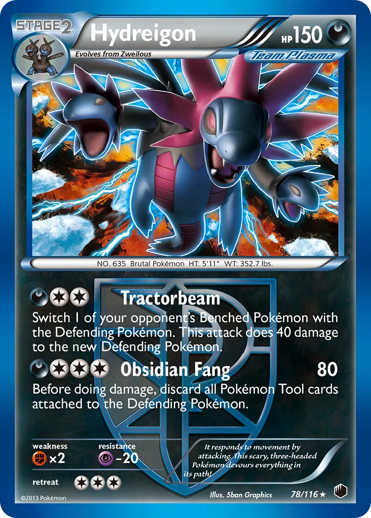 Hydreigon — Plasma Freeze 78 Pokémon card