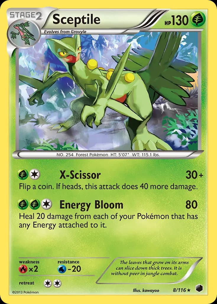 Sceptile — Plasma Freeze 8 Pokémon card