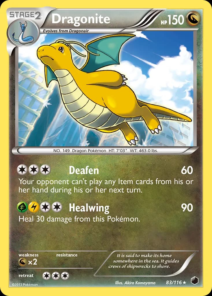 Dragonite — Plasma Freeze 83 Pokémon card
