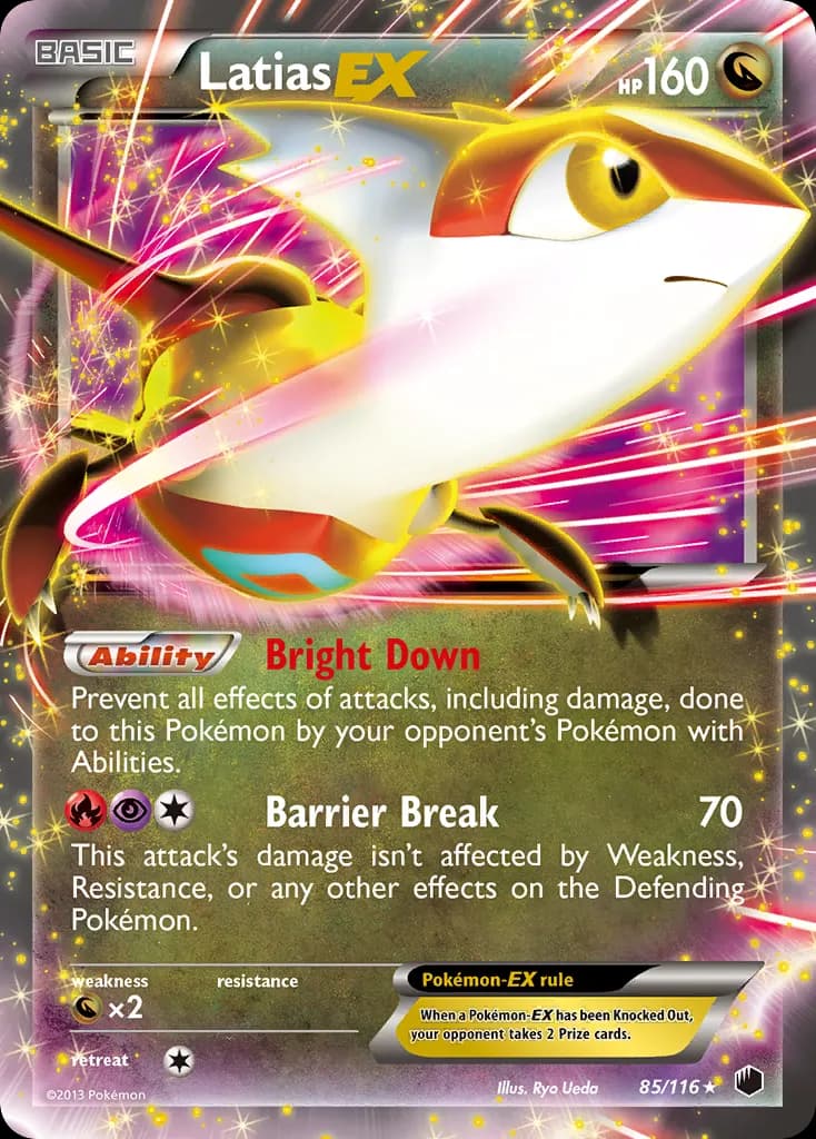 Latias-EX — Plasma Freeze 85 Pokémon card