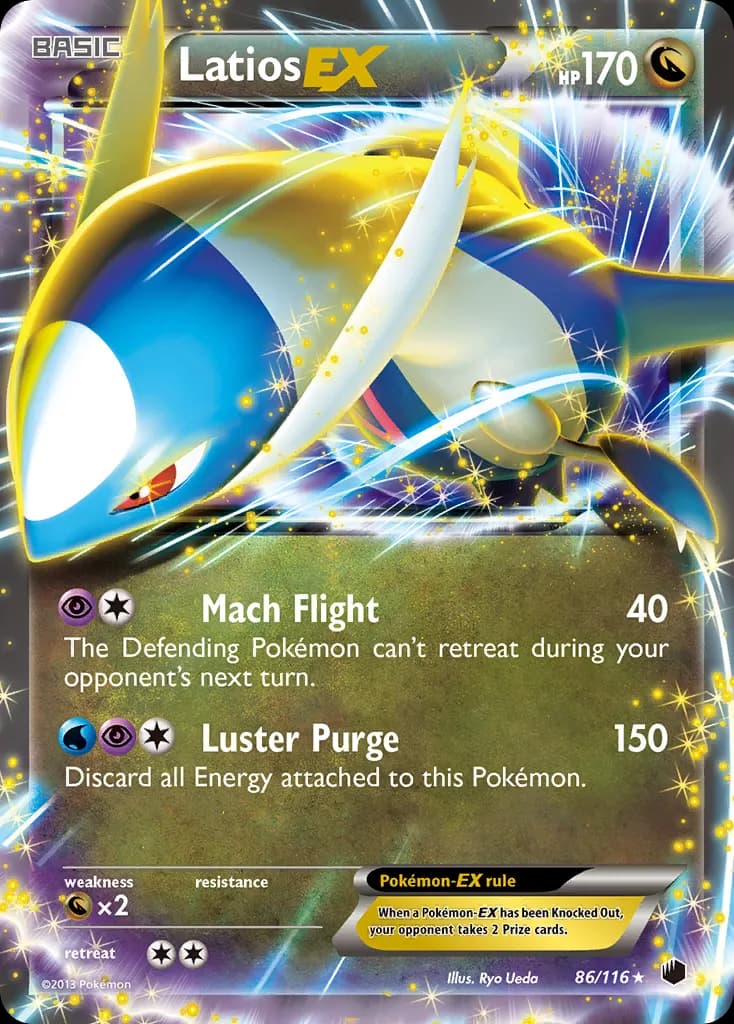 Latios-EX — Plasma Freeze 86 Pokémon card