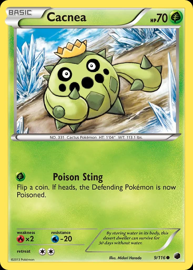 Cacnea — Plasma Freeze 9 Pokémon card