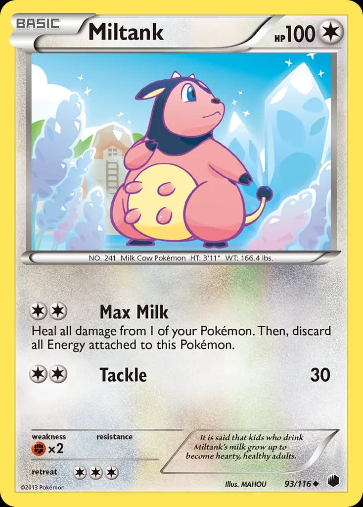 Miltank — Plasma Freeze 93 Pokémon card
