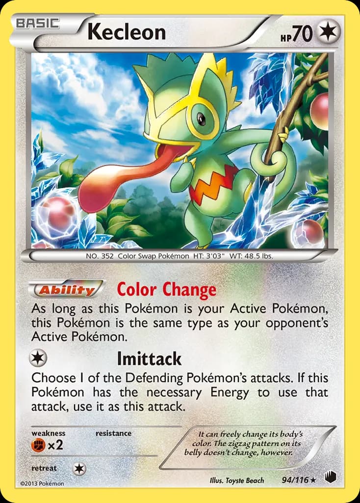 Kecleon — Plasma Freeze 94 Pokémon card