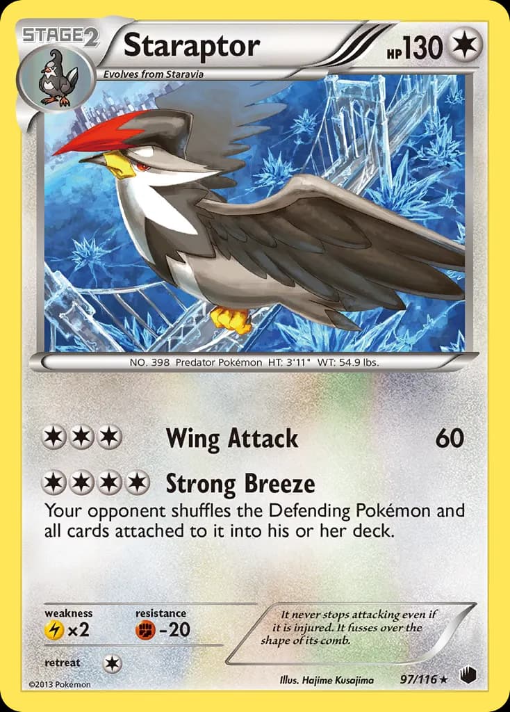 Staraptor — Plasma Freeze 97 Pokémon card
