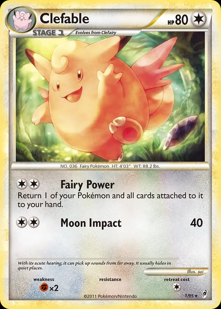 Mélodelfe — L'appel des Légendes 1 French Pokémon card