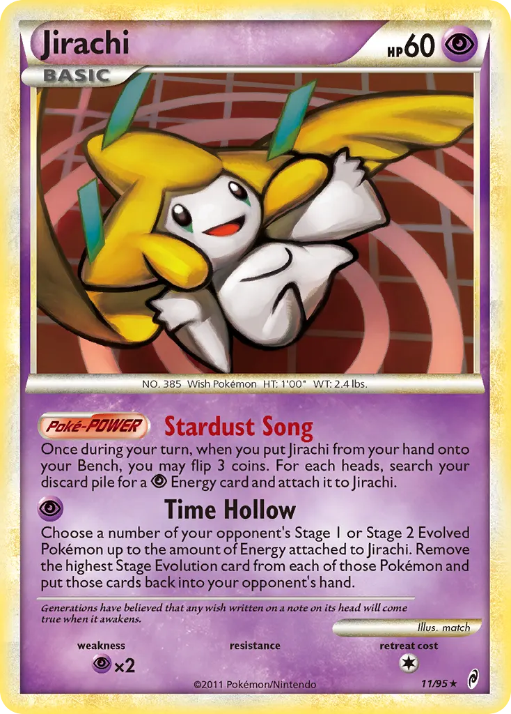 Jirachi — Call of Legends 11 Pokémon card