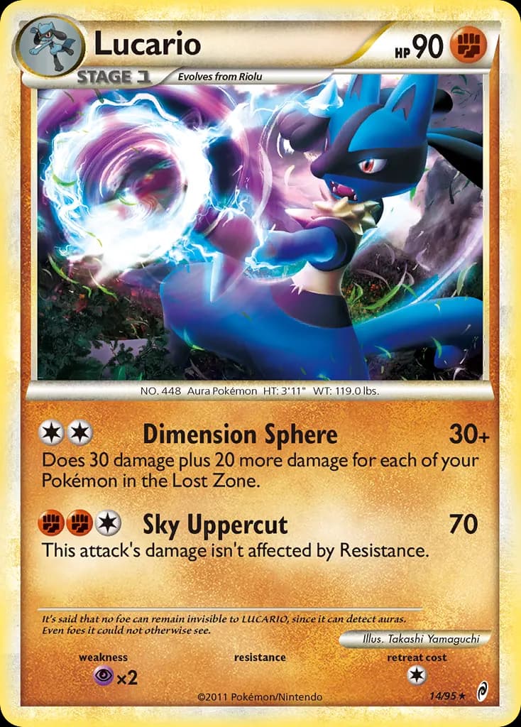 Lucario — L'appel des Légendes 14 French Pokémon card