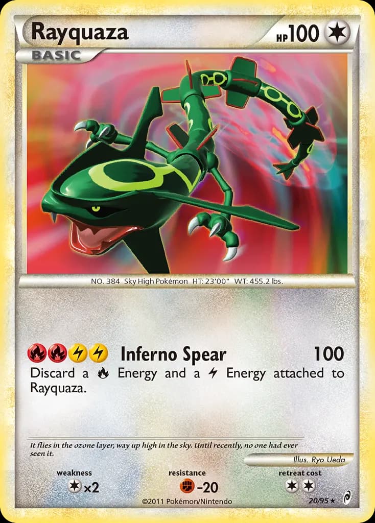 Rayquaza — Call of Legends 20 Pokémon card