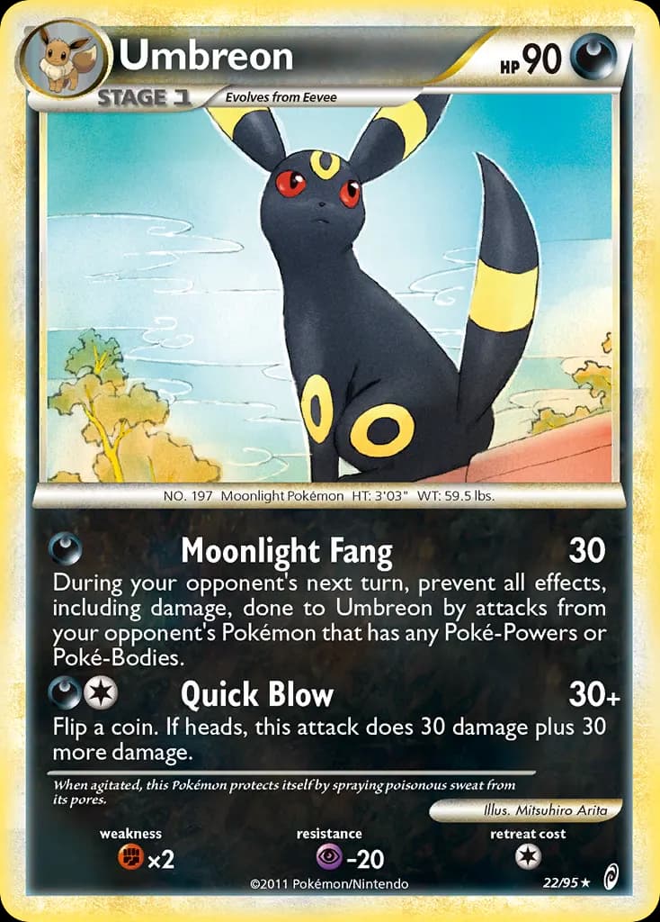 Umbreon — Call of Legends 22 Pokémon card