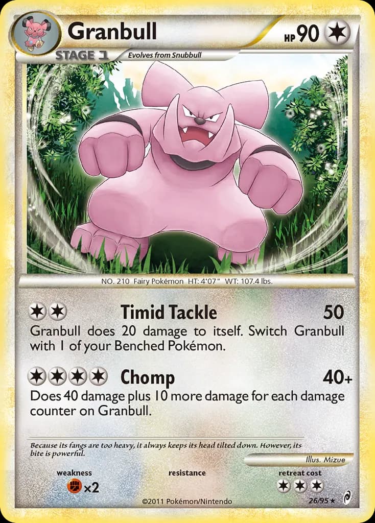 Granbull — Call of Legends 26 Pokémon card