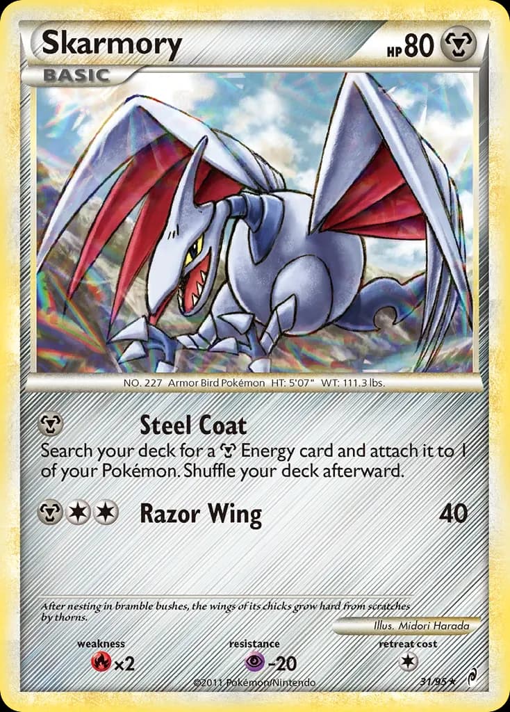 Skarmory — Call of Legends 31 Pokémon card