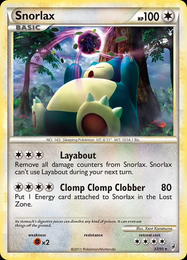 Ronflex — L'appel des Légendes 33 French Pokémon card