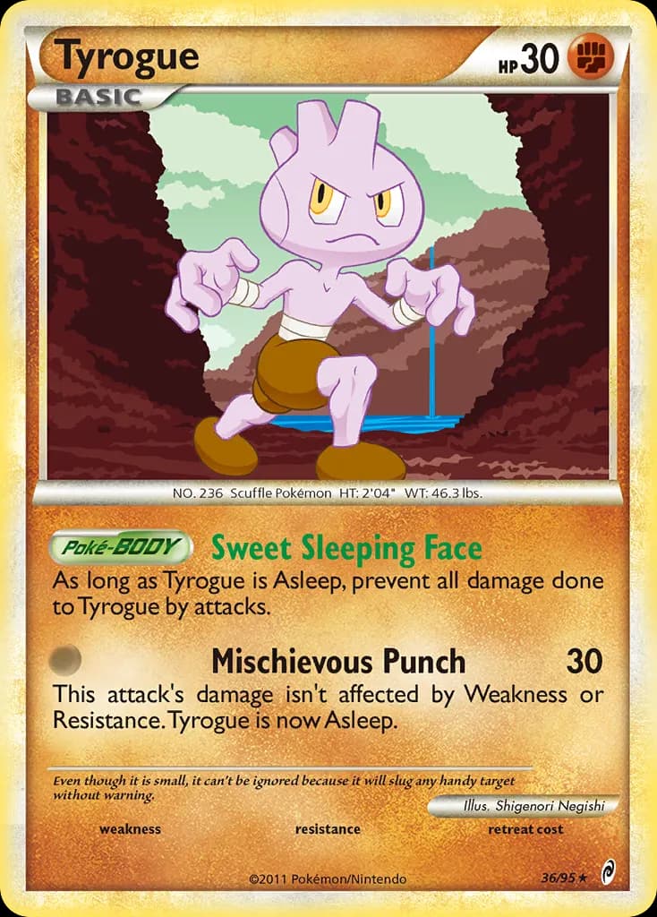 Tyrogue — Call of Legends 36 Pokémon card
