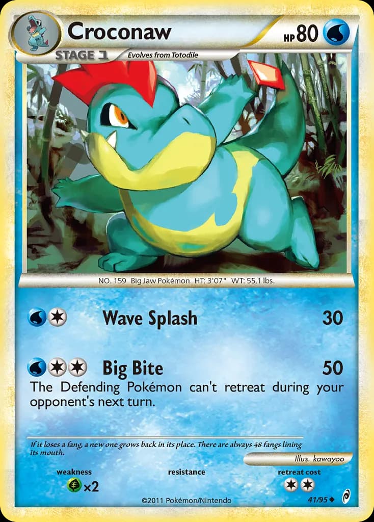 Croconaw — Call of Legends 41 Pokémon card