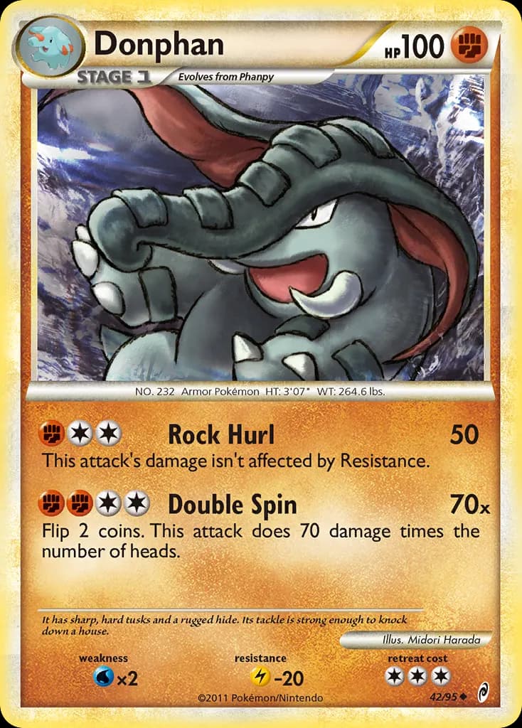 Donphan — L'appel des Légendes 42 French Pokémon card