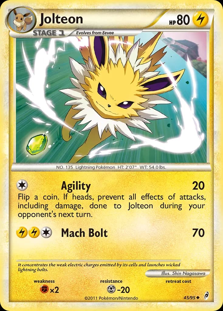 Jolteon — Call of Legends 45 Pokémon card