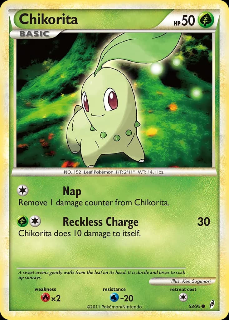 Chikorita — Call of Legends 53 Pokémon card