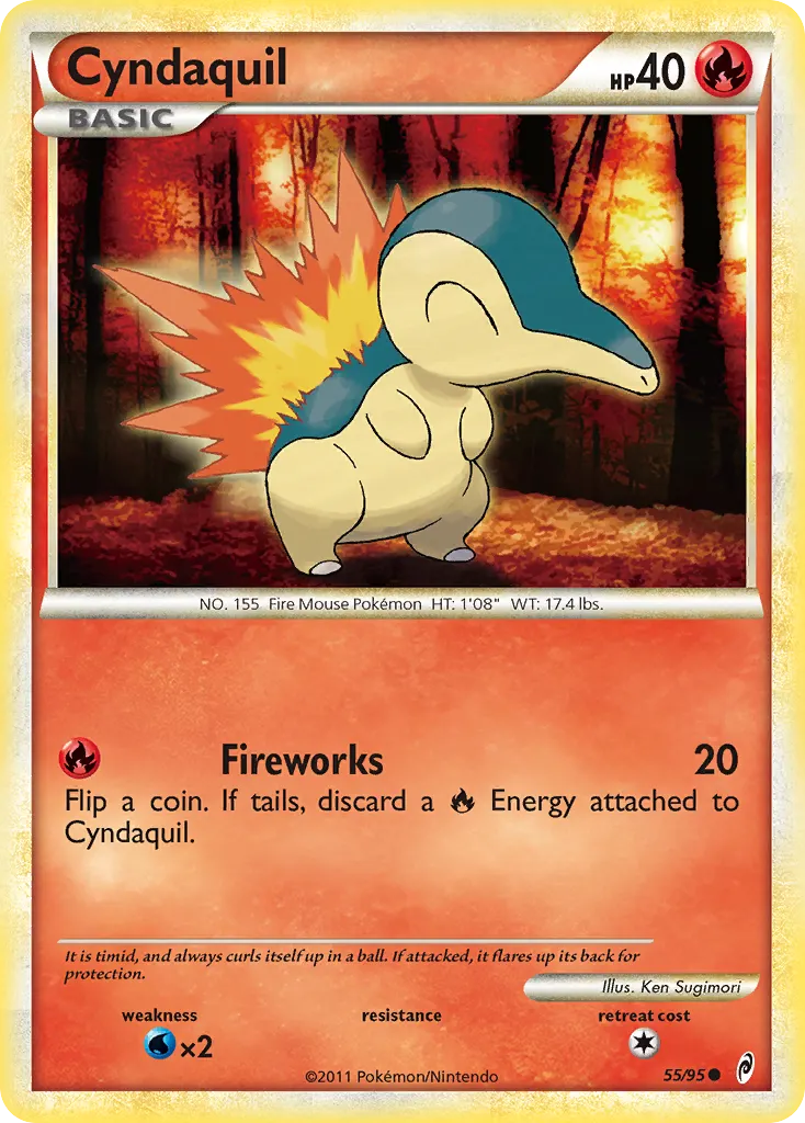 Cyndaquil — Call of Legends 55 Pokémon card