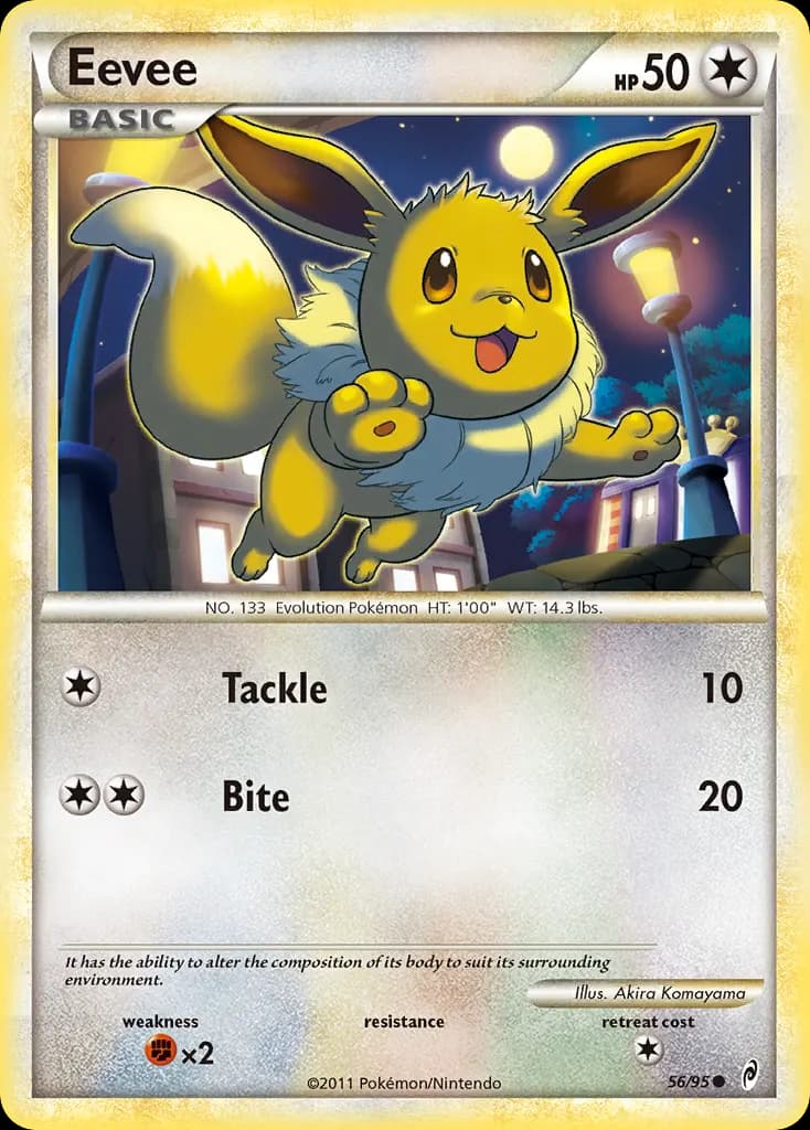 Eevee — Call of Legends 56 Pokémon card