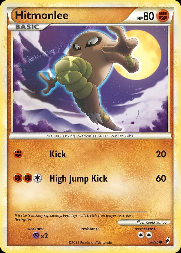 Kicklee — L'appel des Légendes 58 French Pokémon card