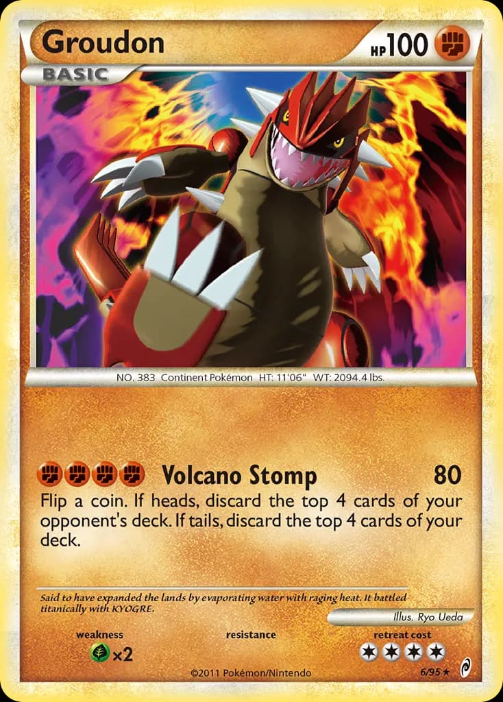 Groudon — Call of Legends 6 Pokémon card