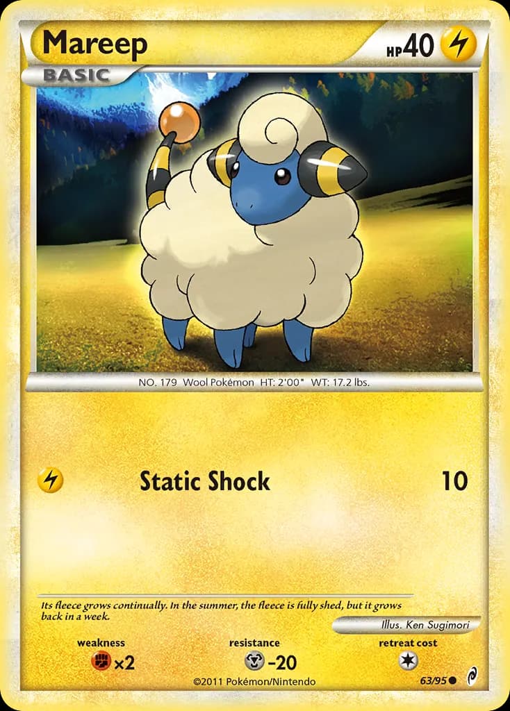 Mareep — Call of Legends 63 Pokémon card