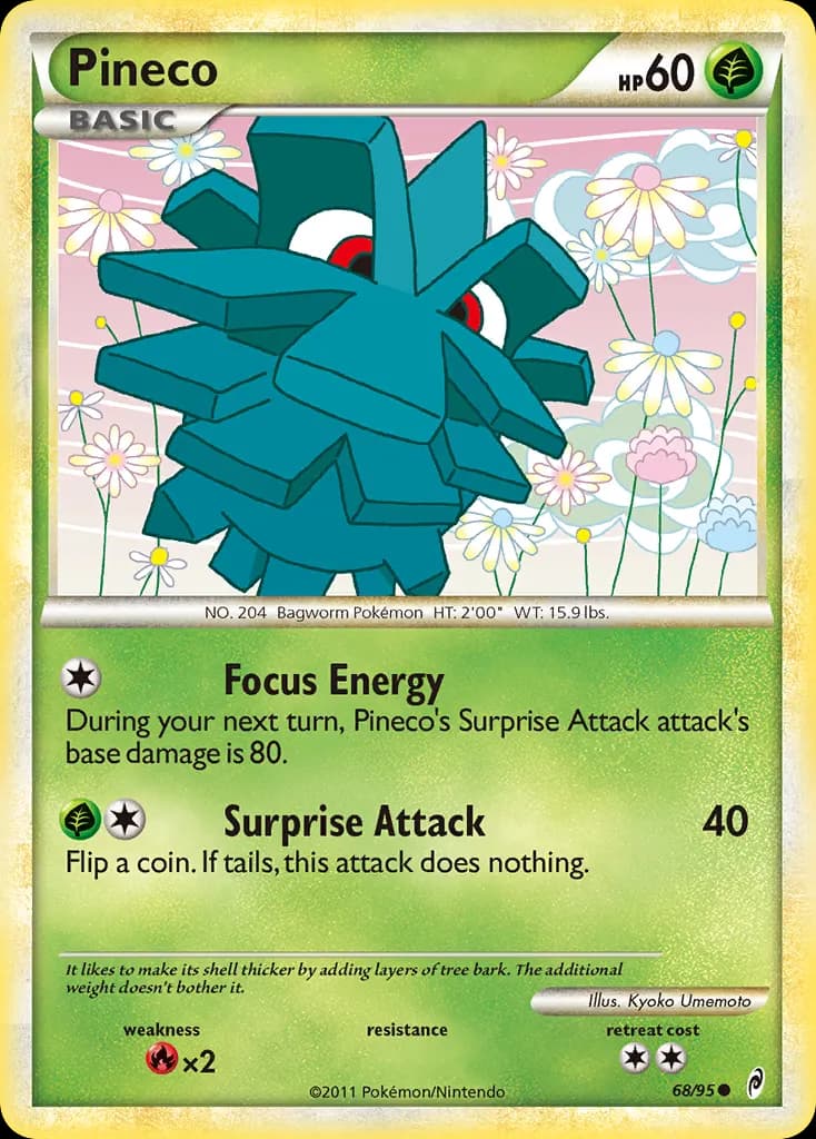 Pineco — Call of Legends 68 Pokémon card