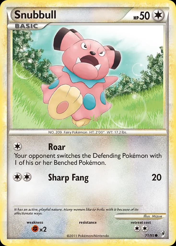 Snubbull — Call of Legends 71 Pokémon card