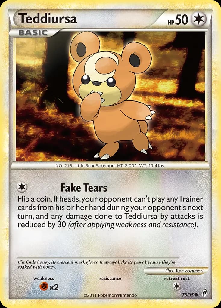 Teddiursa — Call of Legends 73 Pokémon card