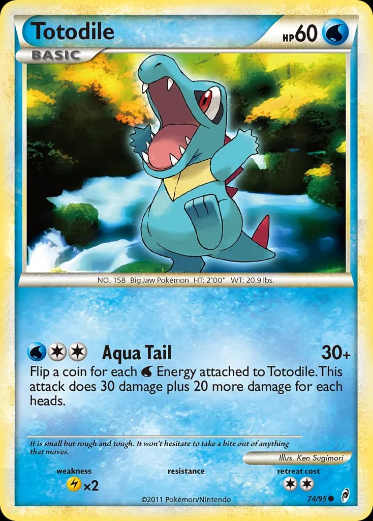 Totodile — Call of Legends 74 Pokémon card