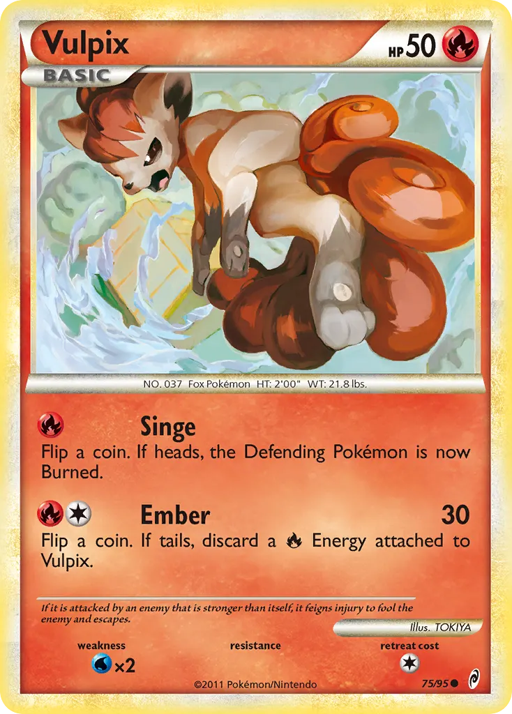 Goupix — L'appel des Légendes 75 French Pokémon card