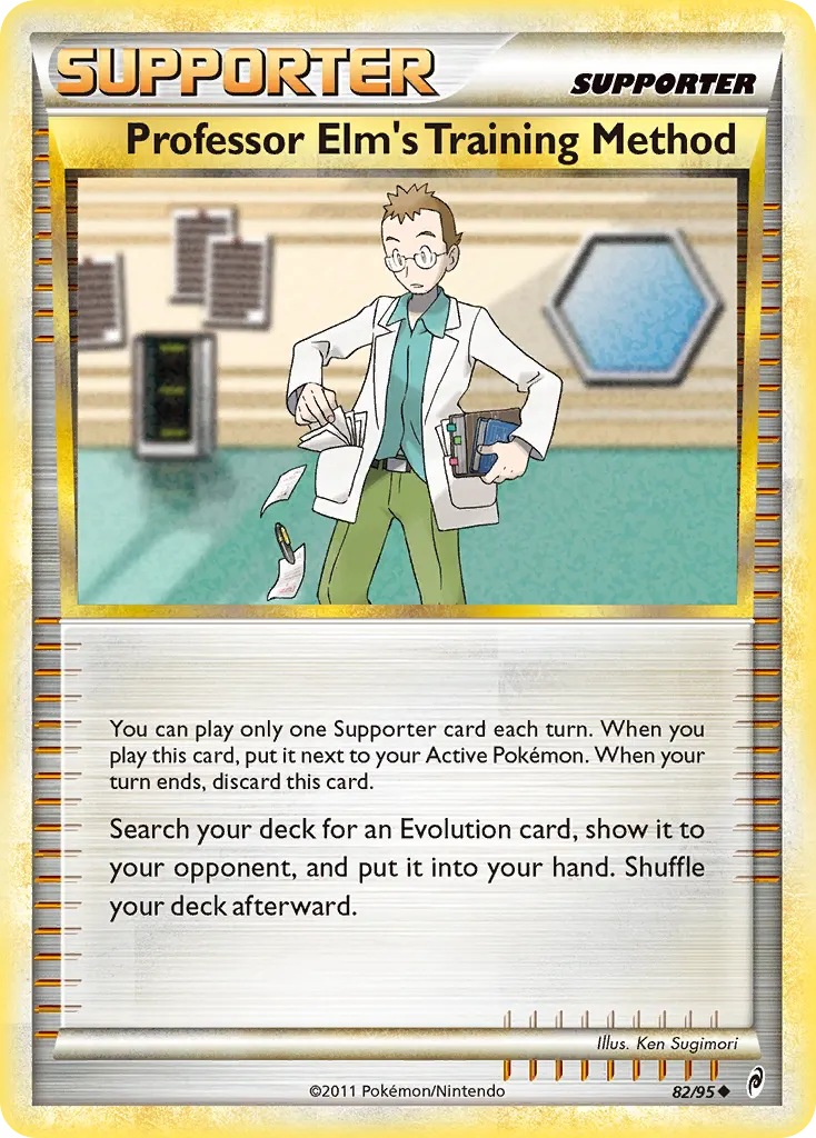 Professor Elm's Training Method — Call of Legends 82 Pokémon card