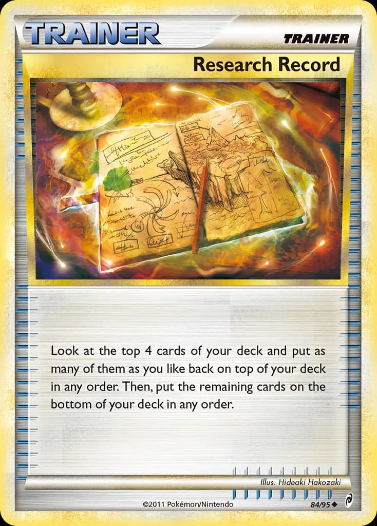 Research Record — Call of Legends 84 Pokémon card