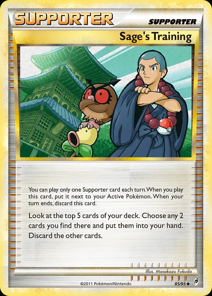 Sage's Training — Call of Legends 85 Pokémon card