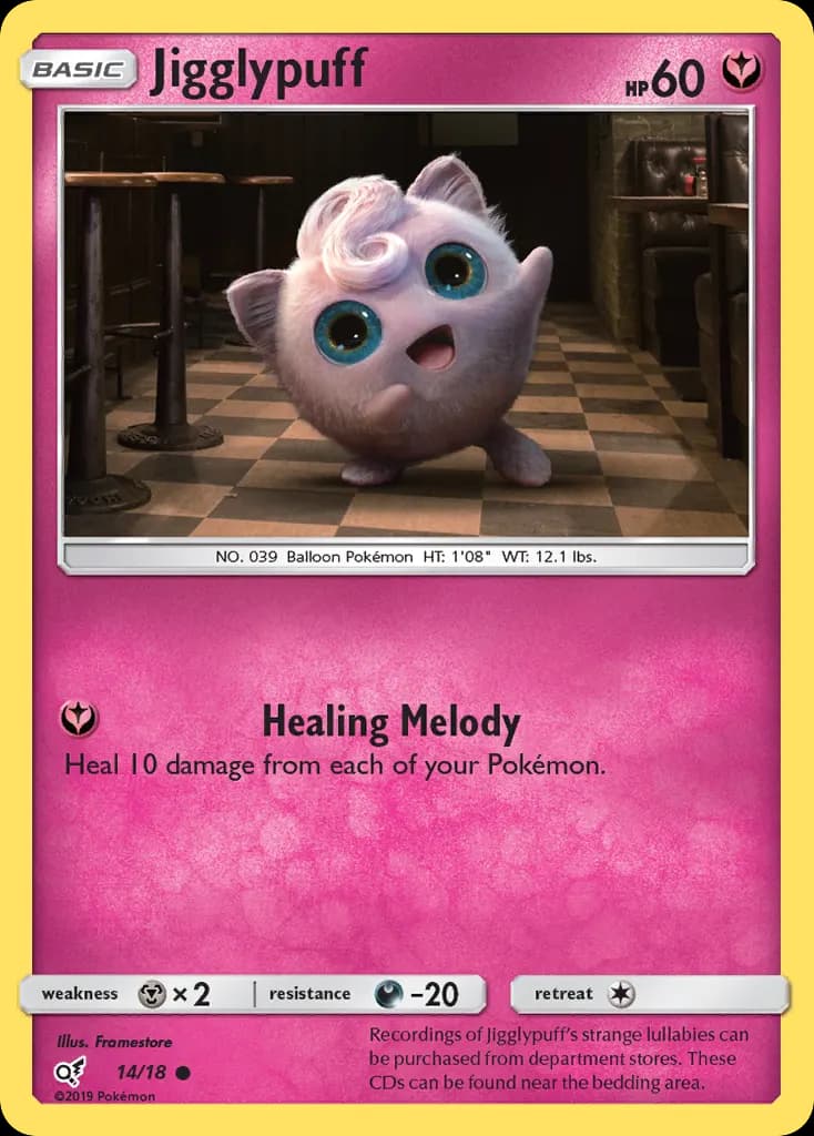 Jigglypuff — Detective Pikachu 14 Pokémon card