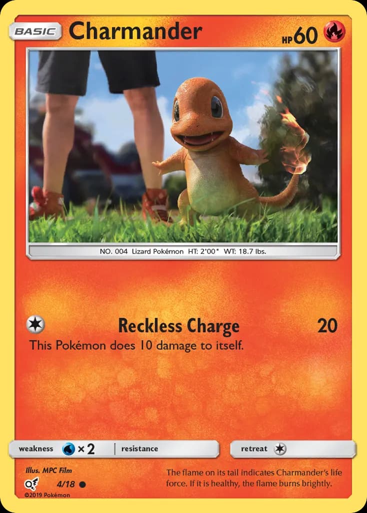 Charmander — Detective Pikachu 4 Pokémon card