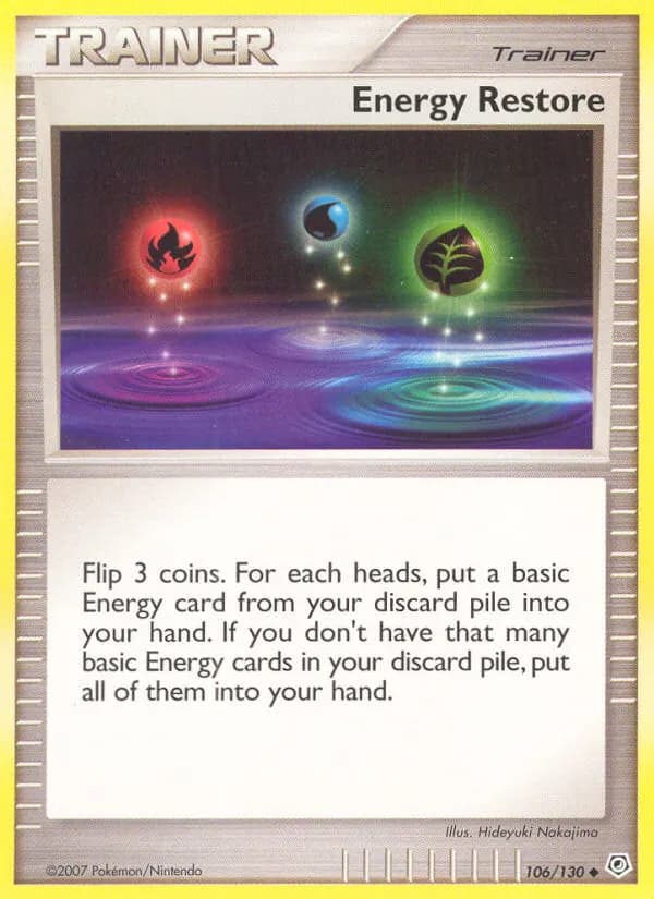 Energy Restore — Diamond & Pearl 106 Pokémon card