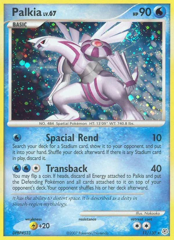 Palkia — Diamond & Pearl 11 Pokémon card