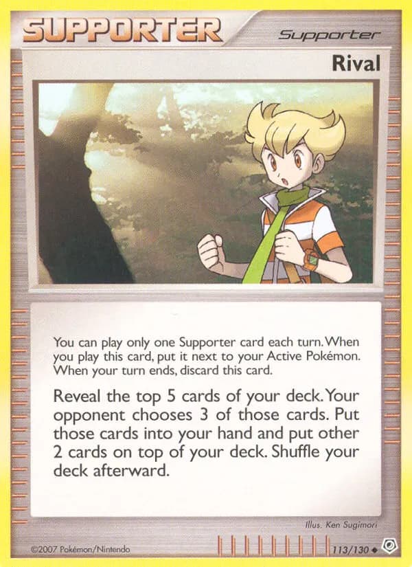 Rival — Diamond & Pearl 113 Pokémon card