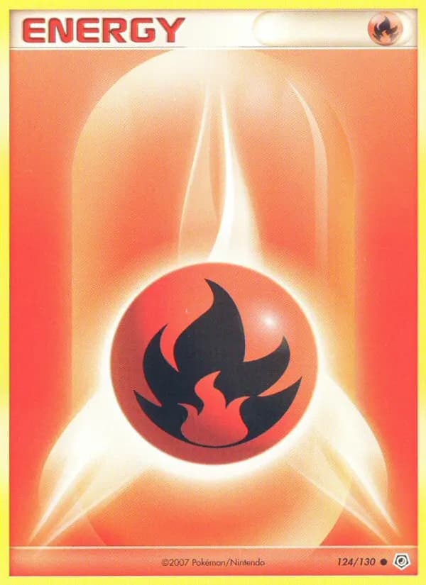 Énergie Feu — Diamant & Perle 124 French Pokémon card