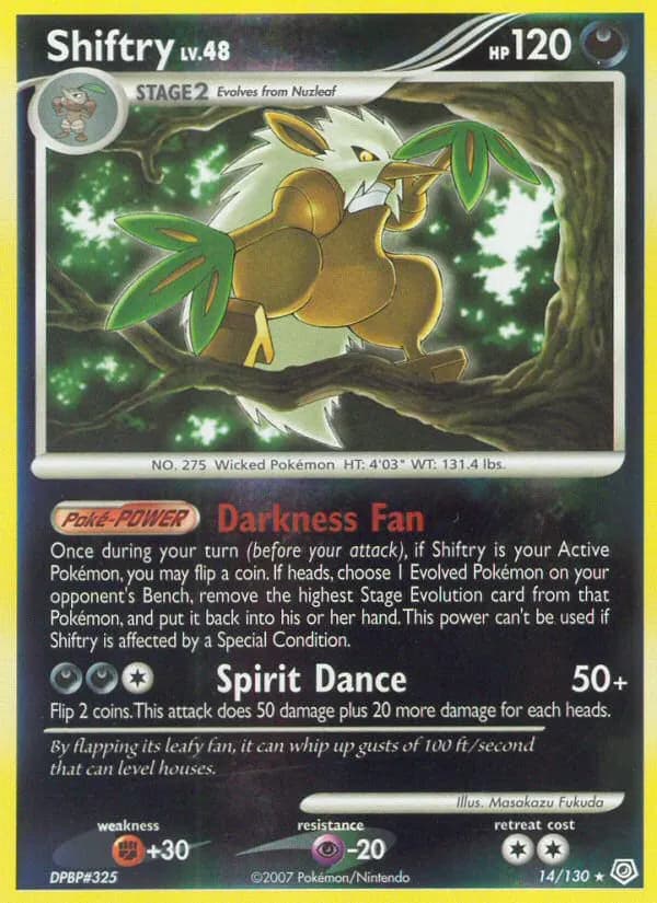 Shiftry — Diamond & Pearl 14 Pokémon card