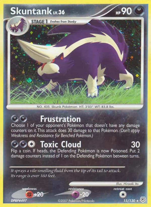 Skuntank — Diamond & Pearl 15 Pokémon card